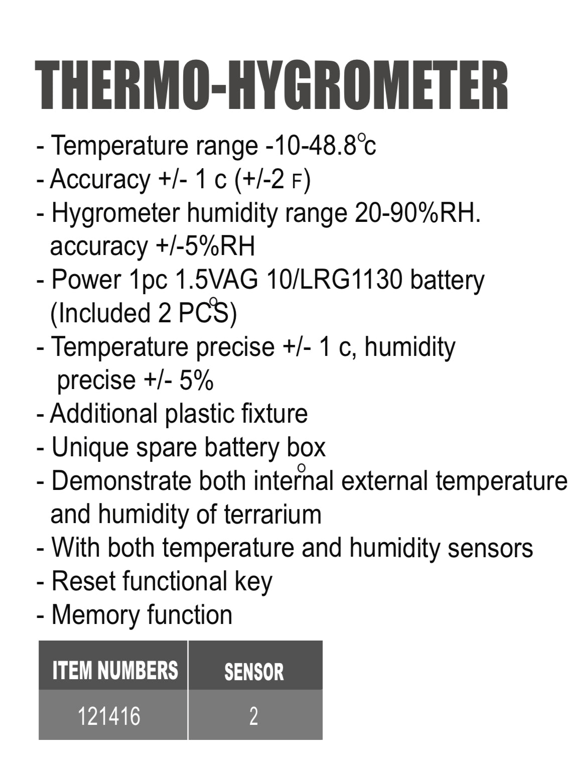 GYPR Thermo-hygrometer